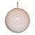 Contemporary Pink Swirl and Milky-White Sphere Pendant in Murano Glass For Sale