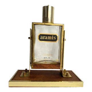 Vintage Aramis Cologne Bottle XL Store Display Empty Swivel Bottle 32 Oz For Sale