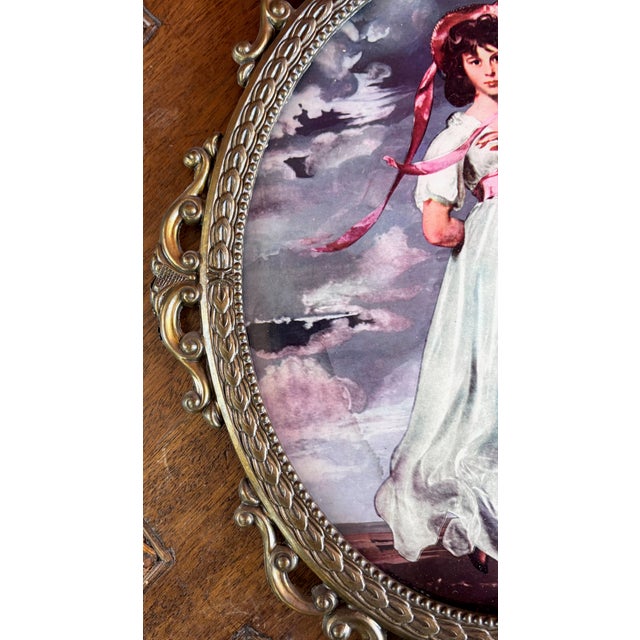 Early 20th Century Vintage Framed Reproduction “Pinkie” by Thomas Gainsborough For Sale - Image 5 of 7
