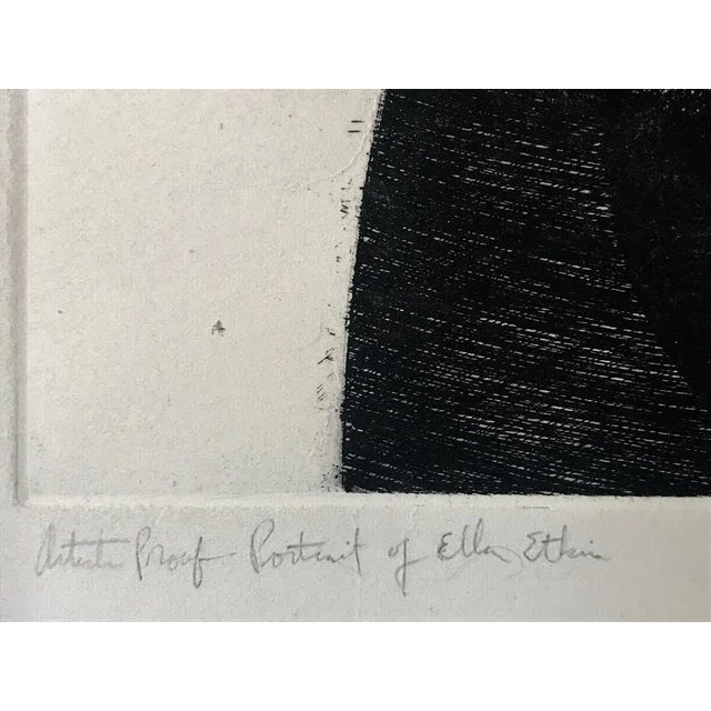 Original Etching Portrait of Ella by John Nava Artist Proof For Sale In New York - Image 6 of 8