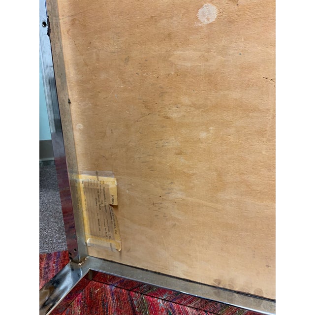 20th Century Chrome and Walnut Table For Sale - Image 10 of 11