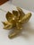 Gold Decorative Gold Tone Magnolia Flower For Sale - Image 8 of 10