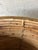 Large Vintage Pencil Reed Rattan Planter With Brass Rim, Italian Riviera Style For Sale In Miami - Image 6 of 7
