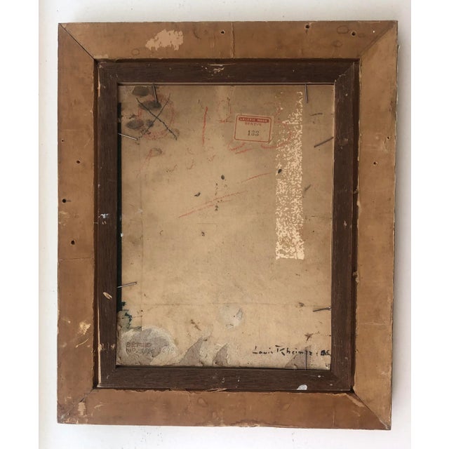 Louis Rheiner, Campagne genevoise, 1906, Oil on Cardboard, Framed For Sale - Image 8 of 11