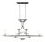 Vintage Black and Gold Bamboo-Inspired Iron 60-Inch Double-Ended Pool Table/Long Dining Table Pendant Light For Sale