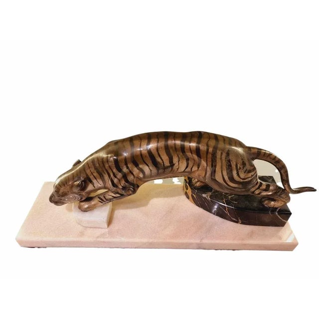 Art Deco Figure Pouncing Tiger, 1920s For Sale - Image 3 of 8