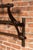Wood Early Two-Tier Wall Mounted Firehouse Coat Rack With Wood Rails For Sale - Image 7 of 8