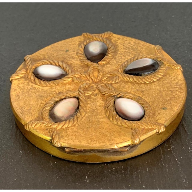 Line Vautrin A Bronze Compact Box by French Art Jeweler Line Vautrin For Sale - Image 4 of 7