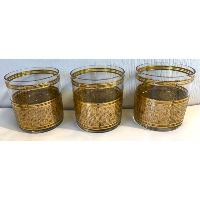 Culver Ltd. Mid 20th Century Culver Gold Trim Highball Glasses - Set of 6 For Sale - Image 4 of 8