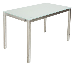 Silver and Glass Dining Table from Calligaris