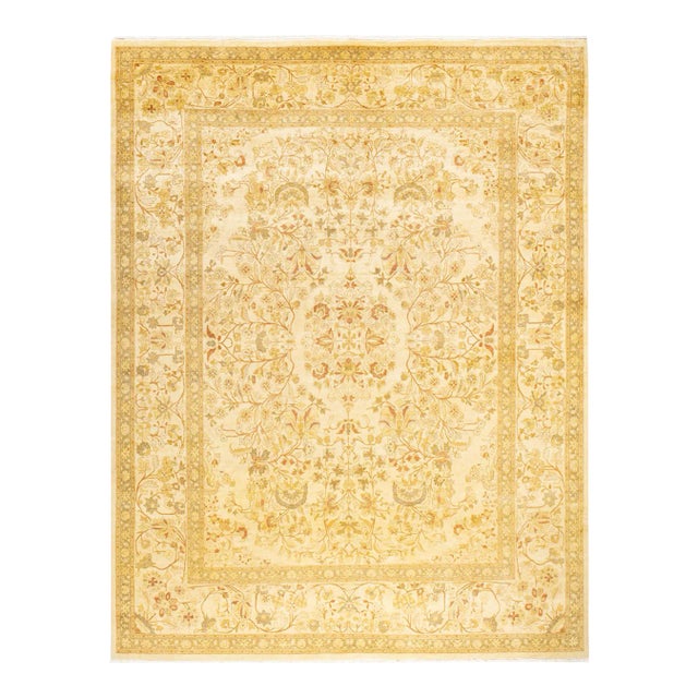 Mogul, One-of-a-Kind Hand-Knotted Area Rug - Ivory, 8' 1" x 10' 8" For Sale