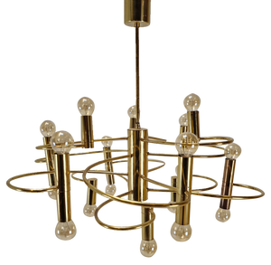 Chandelier attributed to Gaetano Sciolari, 1970s