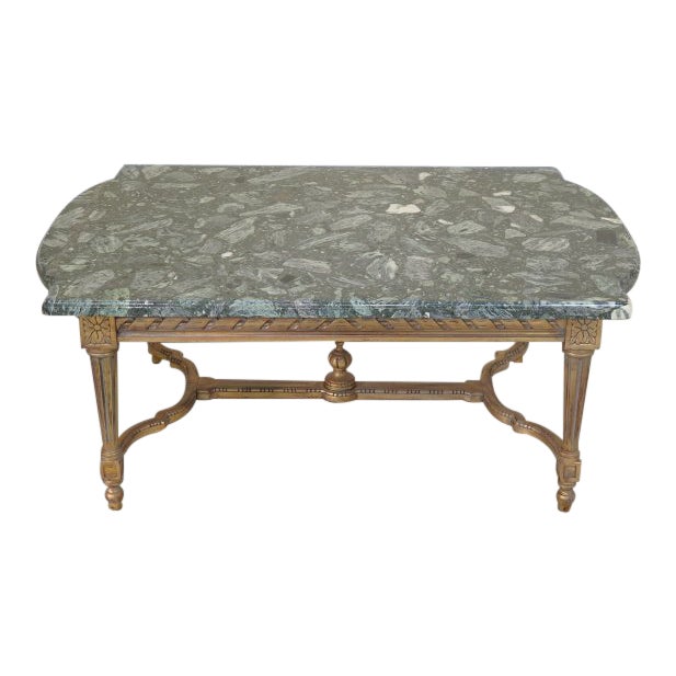 Louis Xvi Coffee Table - French 1940s 'Louis XVI Style' Ebonized Coffee Table For ... : Newer marble top in white and gray