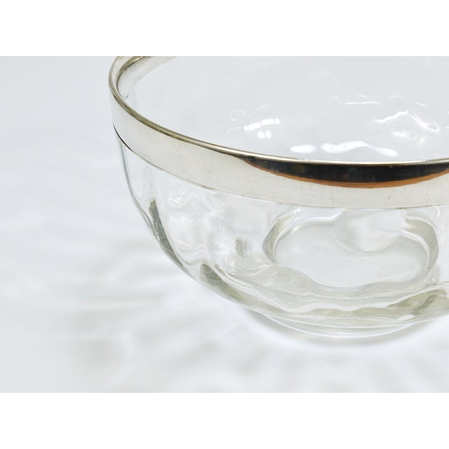 Metal Art Nouveau Meteor Bowl with Silver Rim from Bakalowits & Söhne, 1900s For Sale - Image 7 of 16