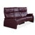 Modern Trapez Leather Three-Seater Red Manual Function Himolla Sofa For Sale - Image 3 of 17