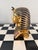 Traditional Pharaoh Bust | Tutankhamun Decor Statue | Gold Blue Ancient Egypt Sculpture For Sale - Image 3 of 5