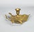 Mid 20th Century Vintage Solid Brass Leaf Candlestick Holder For Sale - Image 5 of 8
