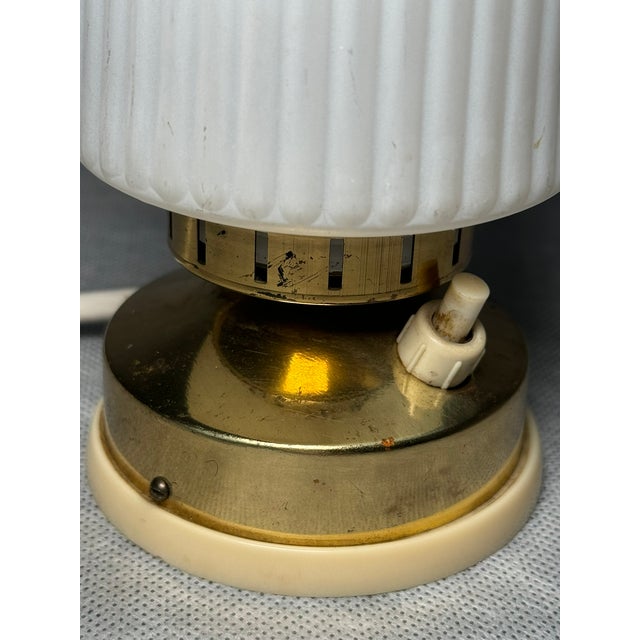 Mid-Century White Glass Lamp from Molecz, 1970s For Sale - Image 6 of 11