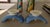 Ceramic Pair of Vintage Czech Blue & Cream Ceramic Candlesticks For Sale - Image 7 of 11