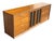 Mid-Century Modern Walnut Credenza With Black Panel Doors Floating Base For Sale - Image 14 of 16