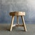 Vintage Elm Wood Chop Block Table For Sale - Image 4 of 8