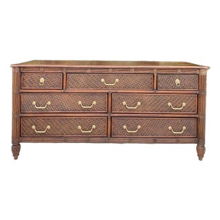 1990s Lexington Bamboo Dresser Tommy Bahama Style For Sale