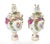 Rococo 19th Century Meissen Rococo Style Flower-Encrusted Covered Urns From Germany For Sale - Image 3 of 13