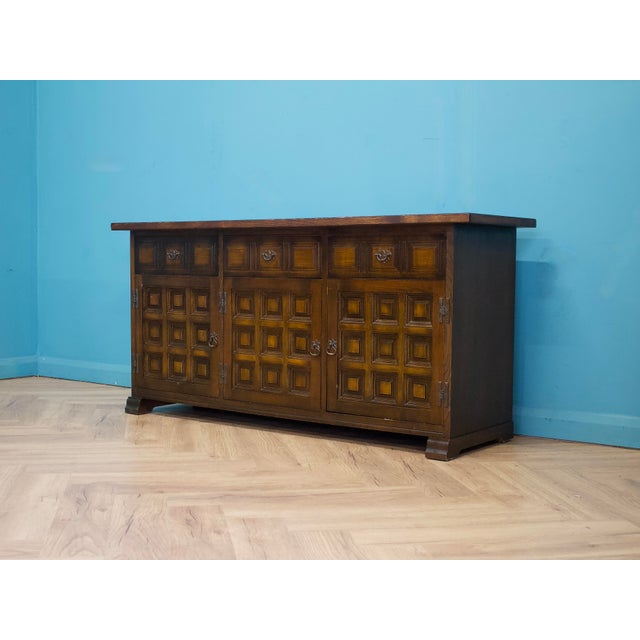 Vintage Dark Oak Toledo Sideboard from Younger, 1970s For Sale - Image 4 of 11
