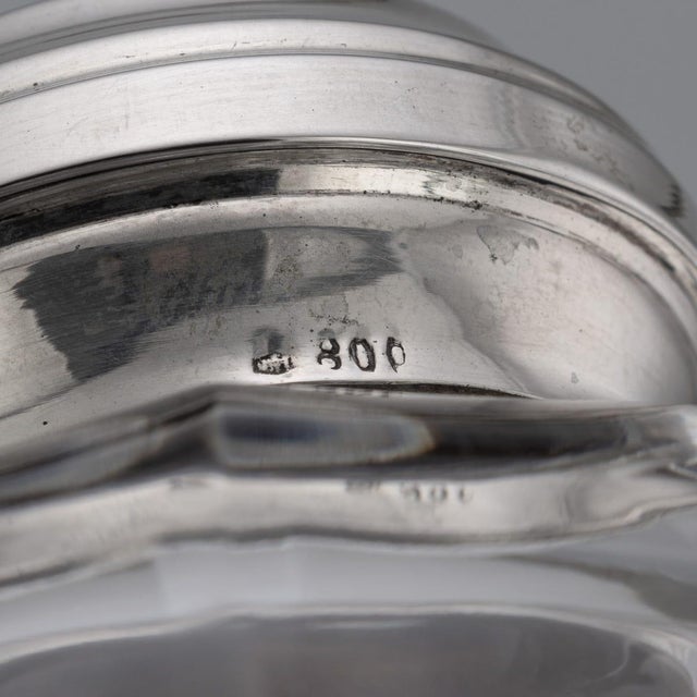 Antique German Silver and Cut Glass Decanter, 1900s For Sale - Image 13 of 14