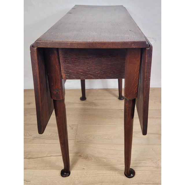 Georgian Drop-Leaf Dining Table in Oak, 1820s For Sale - Image 17 of 18