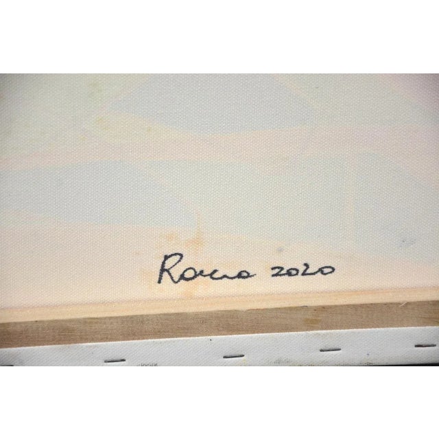 Early 21st Century Geometric Shapes - Oil Painting 2020 by Giorgio Lo Fermo 2020 For Sale - Image 5 of 8