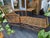 1930s Stick Wicker/Reed Chaise With 2 Wheels Cushion Included For Sale - Image 4 of 8