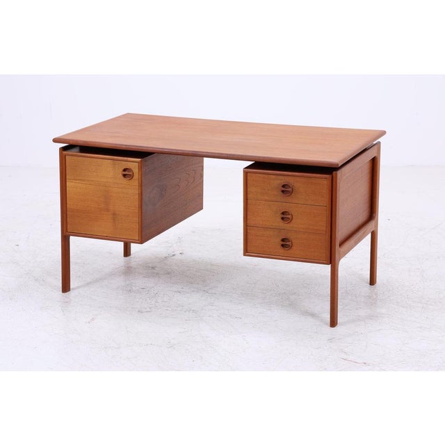 Mid-Century Danish Teak Desk by Arne Vodder For Sale - Image 16 of 16