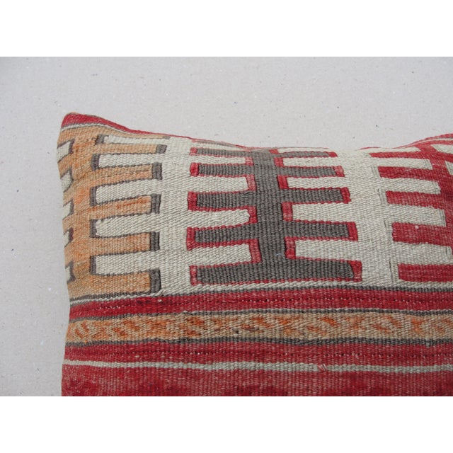 1970s 1970s Kilim Rug Pillow Cover For Sale - Image 5 of 11