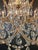 1920s Art Nouveau Maria Theresa Crystal Chandelier Lustre Brass Glass Antique For Sale - Image 6 of 9