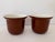 Set of 4 Vintage Hall Pottery Custard/Ramekin Cups – Model 470 in Brown & White Glaze For Sale - Image 4 of 9