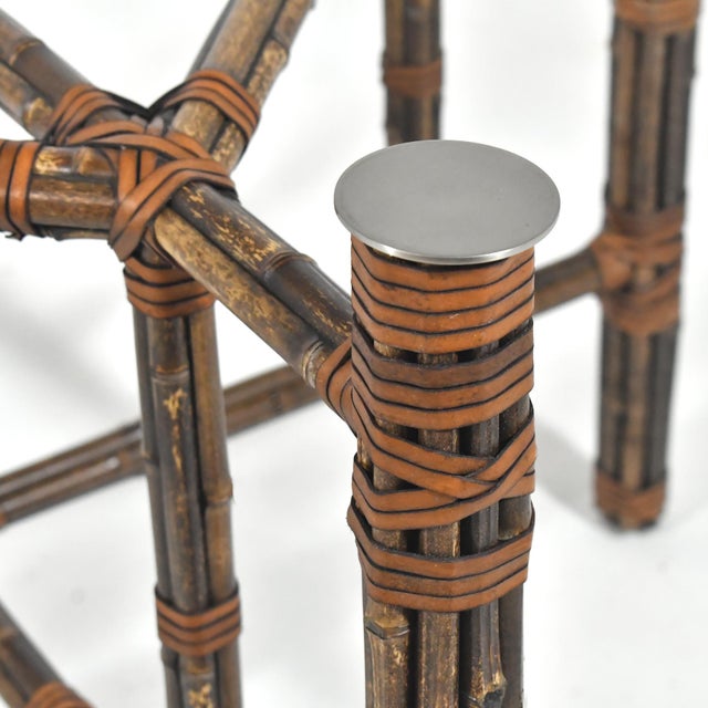 Black John McGuire BA-13 Bamboo Dining Table For Sale - Image 8 of 9