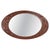 Oval Mirror with Carved Frame, 1890s For Sale - Image 6 of 6