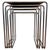 Bauhaus Chrome B9 Nesting Tables attributed to Jindrich Halabala, 1930, Set of 4 For Sale - Image 12 of 12
