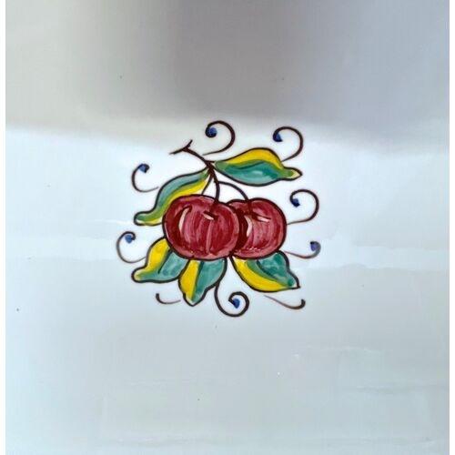 Mediterranean Vintage Italian Deruta Ceramic Fruit Wall Plaque For Sale - Image 3 of 5