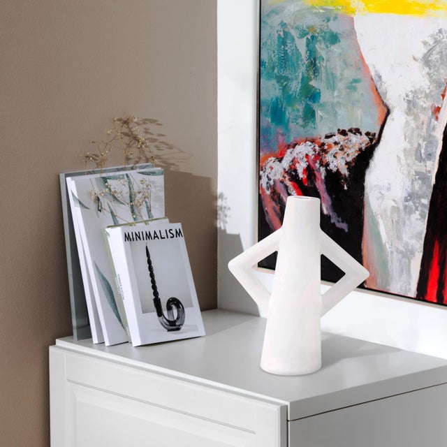 Contemporary Astrid Ceramic Vase- III For Sale - Image 3 of 11