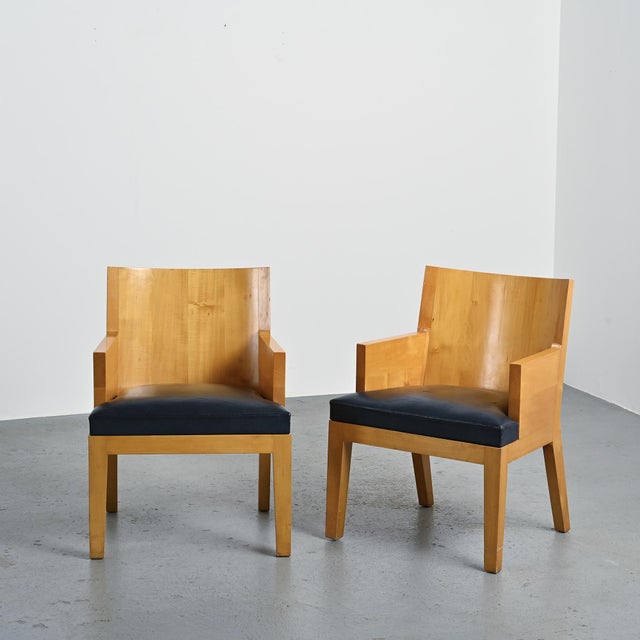 Stall Armchairs by Christian Liaigre, 1990, Set of 2 For Sale - Image 6 of 17