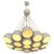 Mid-Century Modern Italian White 19 Lights Chandelier with Cluster Structure, 1970s For Sale - Image 16 of 16