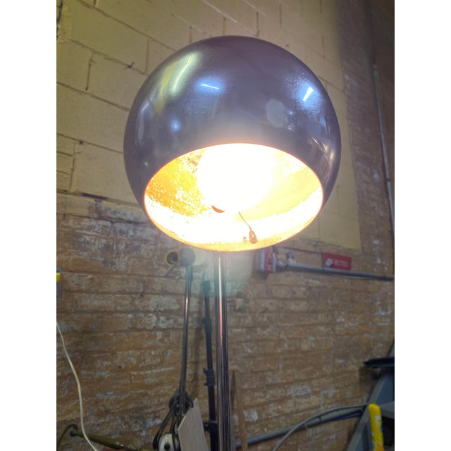 Robert Sonneman Chrome Articulating Robert Sonneman Eyeball Floor Lamp For Sale - Image 4 of 12