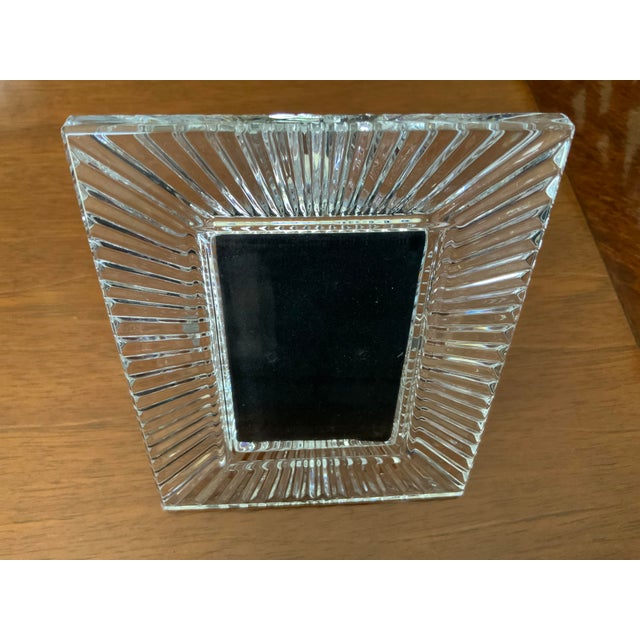 Beautiful vintage Waterford crystal classic picture frame. Total frame size 5 x 6 and accommodates a 3 x 4 picture....