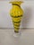 Mid-Century Modern Mid 20th Century Yellow and Blue Murano Blown Glass Vase For Sale - Image 3 of 4