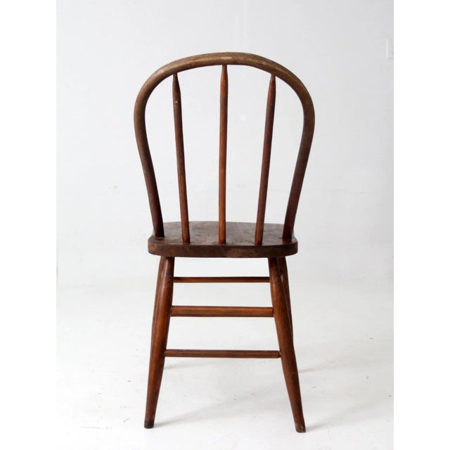 Early 20th Century Antique Spindle Back Chair For Sale - Image 5 of 10
