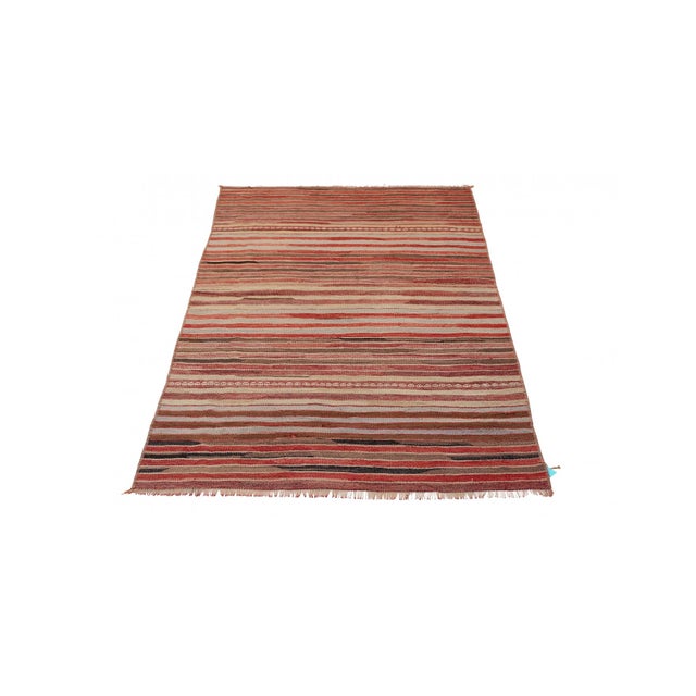 Mid-Century Modern Vintage Striped Kilim Rug - 2`11″ X 5`7″ Ft. For Sale - Image 3 of 6