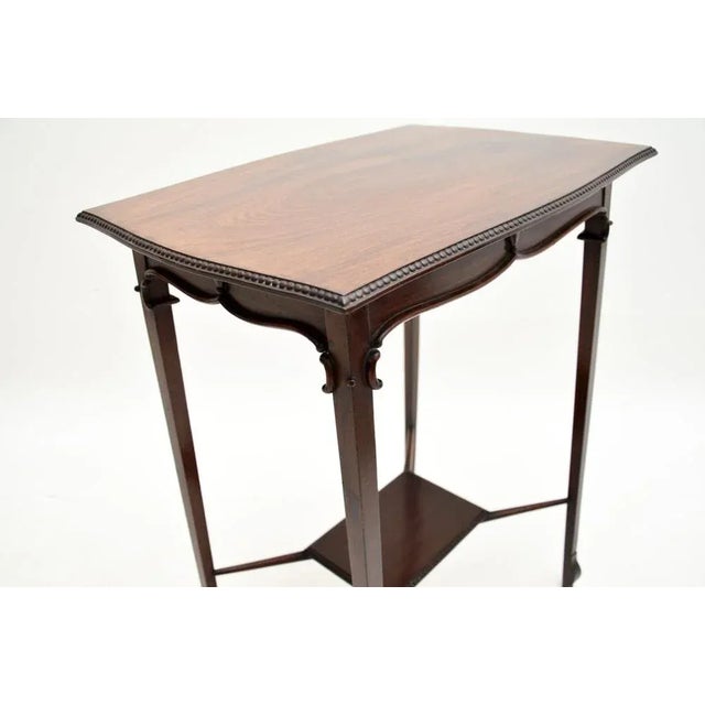 Wood Edwardian Occasional Side Table, 1900s For Sale - Image 7 of 9