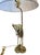 Metal Vintage Hollywood Regency Brass Crane & Faux Bamboo Table Lamp For Sale - Image 7 of 12